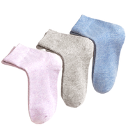 THREEGUN 三枪 女士中筒袜套装 91049Z0 6双装(粉色*2+蓝色*2+灰色*2)