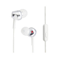 SONY 索尼 耳机 MDR-EX255AP 运河类型 带遥控器和麦克风 白色耳机 佩戴舒适