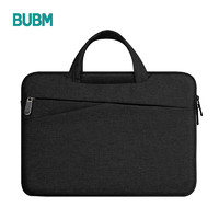 BUBM 必优美 苹果戴尔华硕电脑包手提14英寸笔记本保护套男女联想电脑内胆包 FMBX 黑色14英寸