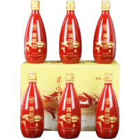 kuaijishan 会稽山 绍兴黄酒东风十年陈精雕酒大米善酿黄酒半甜型500ml×6瓶