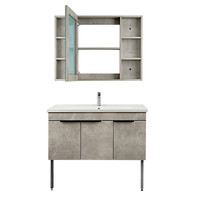 Panasonic 松下 雾雅系列 GLZE10VKAG 浴室柜套餐 雾灰色 1000mm 柜脚款