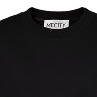 MECITY 摩登虎系列 男女款圆领卫衣 513944 黑色 165/88A