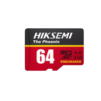 HIKVISION 海康威视 凤凰闪速红卡 Micro-SD存储卡 64GB（UHS-1、V30、U3、A2）