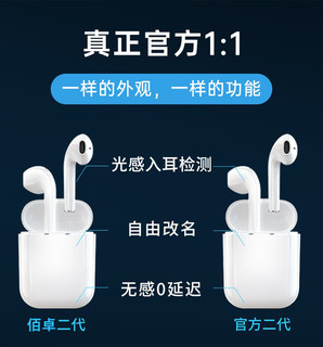 蓝牙耳机真无线适用苹果13华为华强北2022年新款四三二代iPhone12降噪高端超长续航2021运动通用11女生4代3男