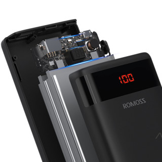 ROMOSS 罗马仕 Ares10 移动电源 黑色 10000mAh Micro-B/Type-C 10W 三合一充电线套装