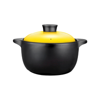 BANGQI CERAMIC 帮企陶瓷 砂锅(25cm、4.5L、陶瓷、黄色)