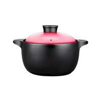 BANGQI CERAMIC 帮企陶瓷 砂锅(22cm、3L、陶瓷、粉色)