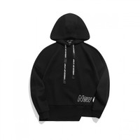 XTEP 特步 女子运动卫衣 979128930132 黑色 XXL