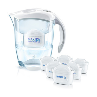 BRITA 碧然德 fill&enjoy Elemaris探索者系列 滤水壶 白色 一壶七芯