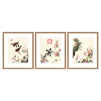 ZEN'S BAMBOO 橙舍 郎世宁《春意满堂》50x60cm*3