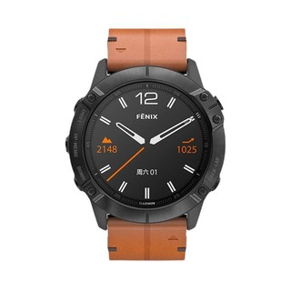 GARMIN 佳明 Fenix 6X Pro 户外智能手表 010-02157-47 棕色 DLC蓝宝石版