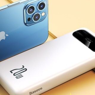 BASEUS 倍思 PPBLK20I 移动电源 白色 20000mAh Type-C 20W 双向快充