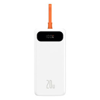 BASEUS 倍思 PPBLK20I 移动电源 白色 20000mAh Type-C 20W 双向快充