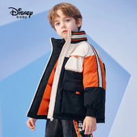 Disney 迪士尼 童装男童工装立领棉服儿童棉服外套宝宝棉衣秋冬款加厚保暖