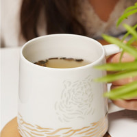 大英博物馆 老虎马克杯景德镇透光玲珑瓷陶瓷杯茶杯礼盒商务礼品