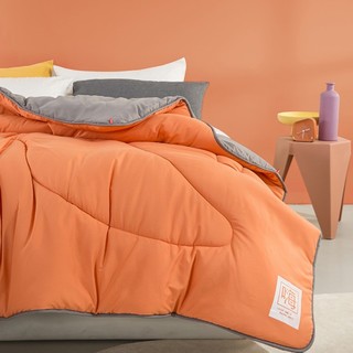 LOVO 乐蜗家纺 嗨有料 纤维加厚冬被 橙色 200*230cm