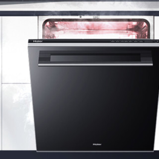 Haier 海尔 EYW13029T 嵌入式洗碗机 13套 黑色