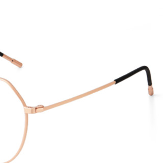 目匠 8029 玫瑰金色纯钛眼镜框+1.74折射率 防蓝光镜片