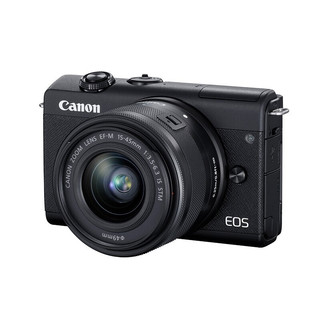 Canon/佳能EOS M200微单相机15-45mm套机vlog入门级美颜高清数码照相机 m100升级版