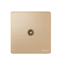 OPPLE 欧普照明 灵动系列 K086101-J5 电视插座 金色