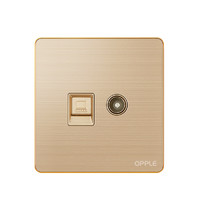 OPPLE 欧普照明 灵动系列 K086501-J5 电视电脑插座 金色