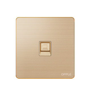 OPPLE 欧普照明 灵动系列 K086401-J5 电脑插座 金色
