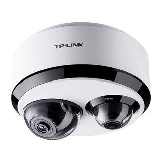 TP-LINK 无线摄像头双镜头全景360度鱼眼wifi远程手机监控吸顶高清夜视家用商铺店铺室内IPC55T2智能 500万像素全景特写摄像头【标准套餐-无赠品】