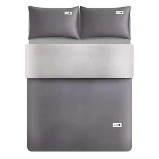 网易严选 日式裸棉磨毛四件套 酷灰 2mx2.3m