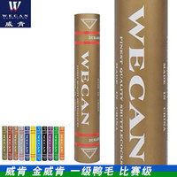 威肯（WECAN） 威肯WECAN羽毛球 俱乐部比赛 业余训练 精选鸭毛飞行稳定 耐打 金威肯（飞行耐打）一筒