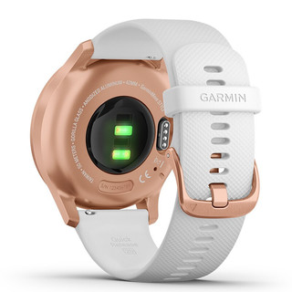 GARMIN 佳明 Move Style 运动手表+硅胶表带 玫瑰金/白色 42mm