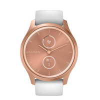 GARMIN 佳明 Move Style 运动手表+硅胶表带 玫瑰金/白色 42mm
