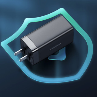 Mcdodo 麦多多 CH-790 氮化镓充电器 USB-A/双Type-C 65W+双Type-C 100W 数据线 2m 黑色