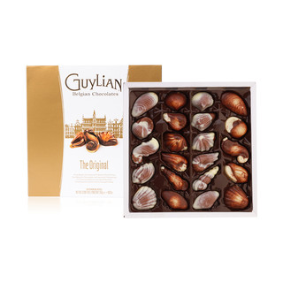 Guylian吉利莲比利时进口巧克力贝壳巧克力礼盒零食糖果新年礼物 吉利莲金贝壳臻贵礼盒250g