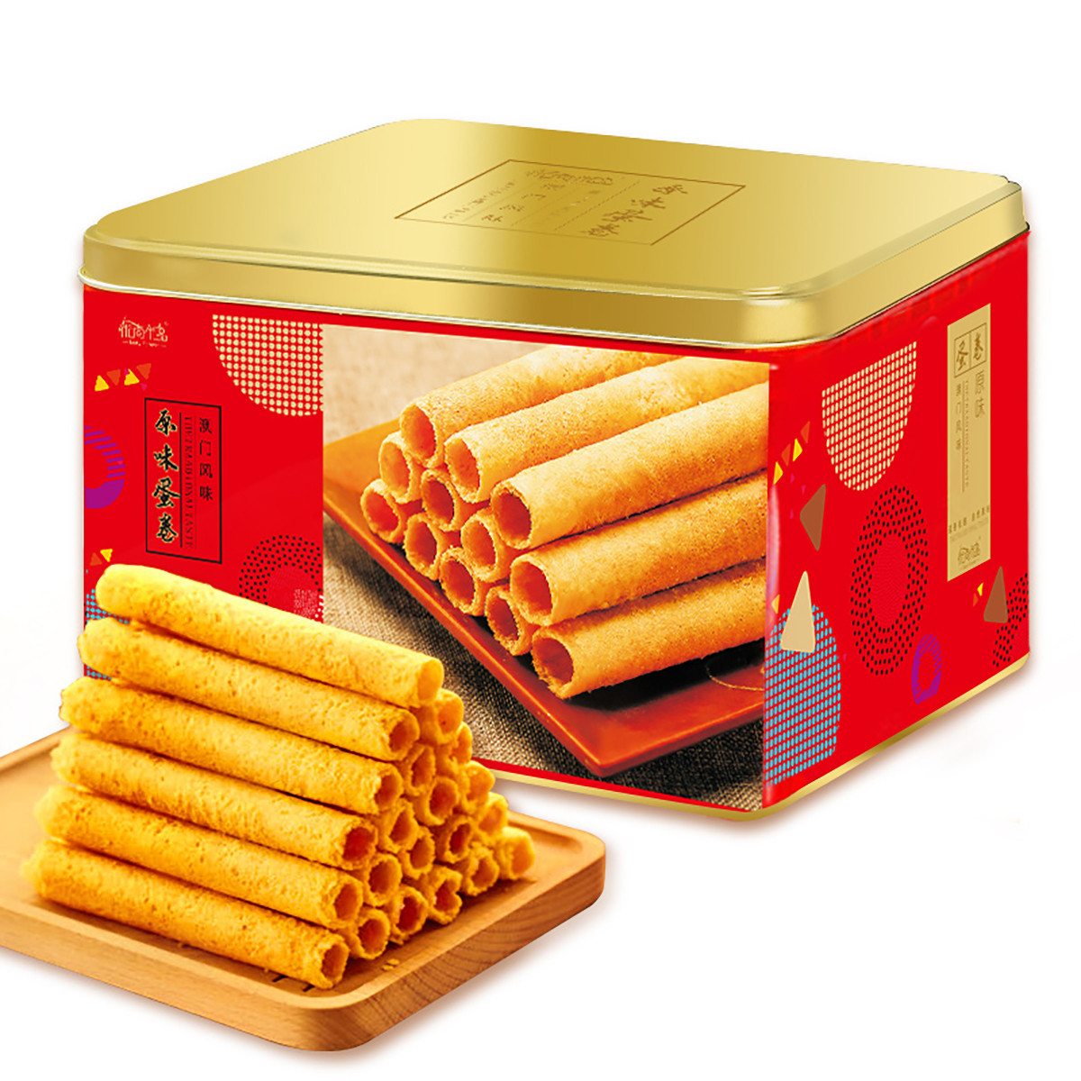 优尚优品 澳门风味 蛋卷 原味 454g