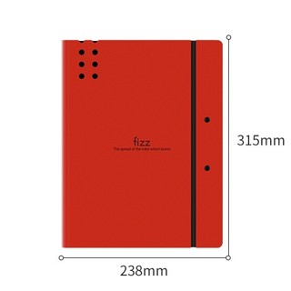 fizz 飞兹 FZ006382 A4文件夹 红色 单个装