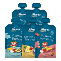 88VIP：Rivsea 禾泱泱 宝宝辅食有机果泥 100g*5袋