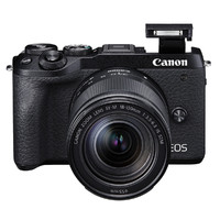 Canon 佳能 EOS M6 Mark II微单美颜自拍数码照相机高清旅游4k摄影照相机