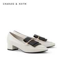 CHARLES & KEITH CK1-60580176 流苏中跟乐福鞋