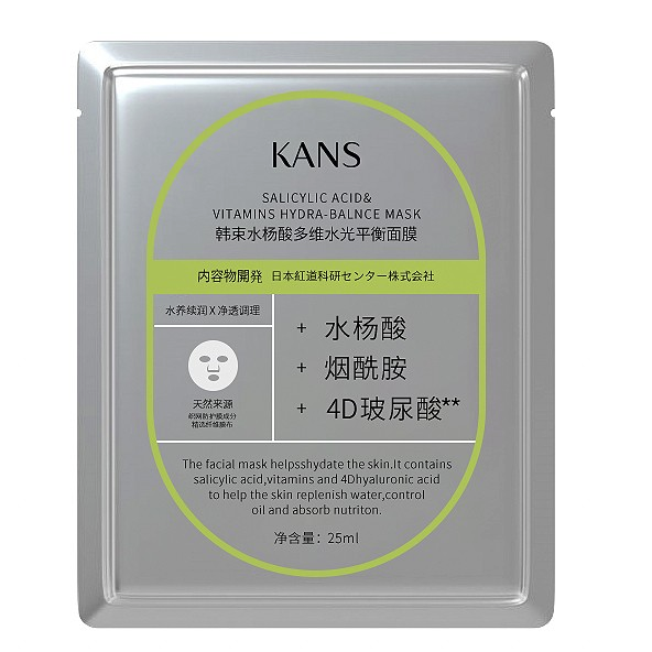 KanS 韩束 水杨酸多维水光平衡面膜 25ml*20片