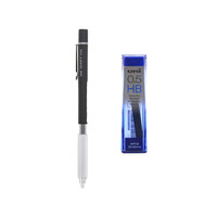 uni 三菱铅笔 SHIFT系列 M5-1010 自动铅笔 黑色 0.5mm 单支装+自动铅笔替芯 HB 40根装