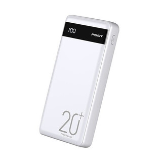 PISEN 品胜 D129-D-2 移动电源 苹果白 20000mAh Type-C/Lightning/Micro-B 10W 双向快充