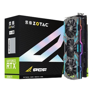 ZOTAC 索泰 RTX 2080Ti 玩家力量至尊 PGF OC14 显卡 11GB 黑色