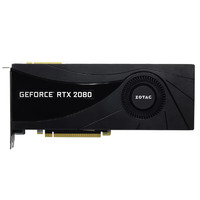 ZOTAC 索泰 GeForce RTX 2080-8GD6 AI 显卡 8GB 黑色