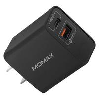 MOMAX 摩米士 UM13CN 手机充电器 USB-A/Type-C 20W+Type-C转Lightning 数据线 1.2m 黑色