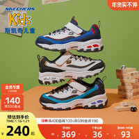 Skechers斯凯奇童鞋2021新款男童运动鞋冬季儿童熊猫鞋女童老爹鞋