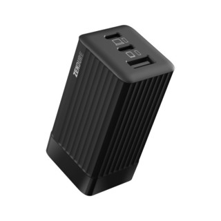 ZENDURE 征拓 SuperPort S3 二代 氮化镓充电器 双Type-C/USB-A 65W+双Type-C 100W 数据线 1m 黑色