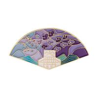 蘇州博物館 紫藤徽章 女士胸針 D3E024 紫色