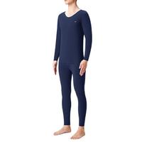 Miiow 猫人 男士保暖内衣套装 M668A 藏青 XXXL