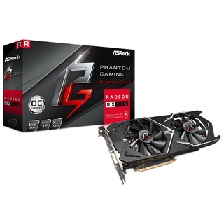 ASRock 华擎 RX 580 8G OC 幻影电竞 雅典娜 Phantom Gaming X 显卡 8GB 黑色