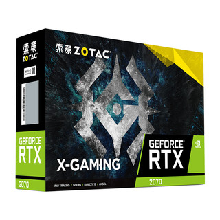 ZOTAC 索泰 RTX 2070 X-GAMING V2 显卡 8GB 黑色